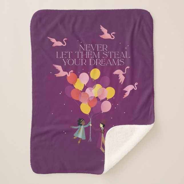 Manta Sherpa Wonka "Nunca dejes que roban tus sueños" (Anverso)