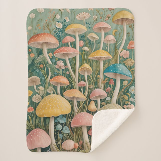 Manta Sherpa Woodland encantado (Anverso)