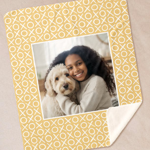 Manta Sherpa XOXO Abrazos y Besos Foto Personalizada Moderno Am