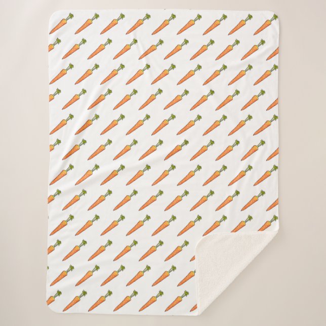 Manta Sherpa Zanahoria (Anverso)