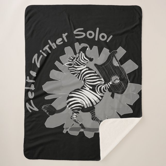 Manta Sherpa Zebra Zither Solo (Anverso)