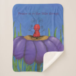 Manta Sherpa Zen Ladybug