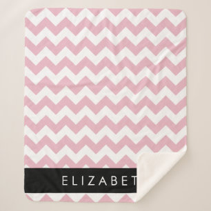 Manta Sherpa Zigzag Rosado, Chevron Rosa, Patrón De Ondas, Su N