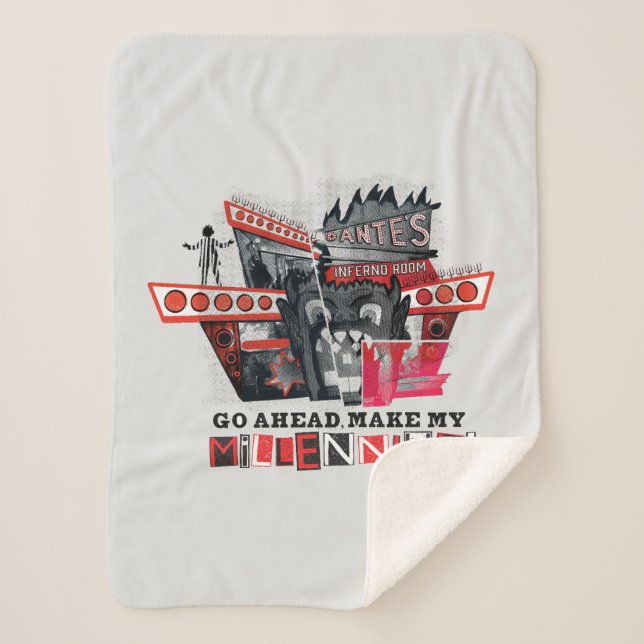 Manta Sherpa Zumo de remolacha | Adelante Hacer Mi Millo (Anverso)