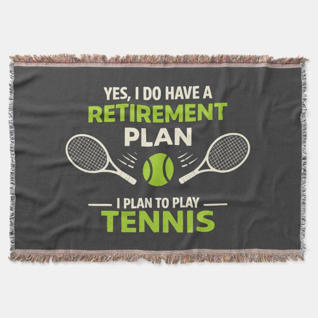 Manta Sí, tengo un plan de jubilación tenis (Anverso)