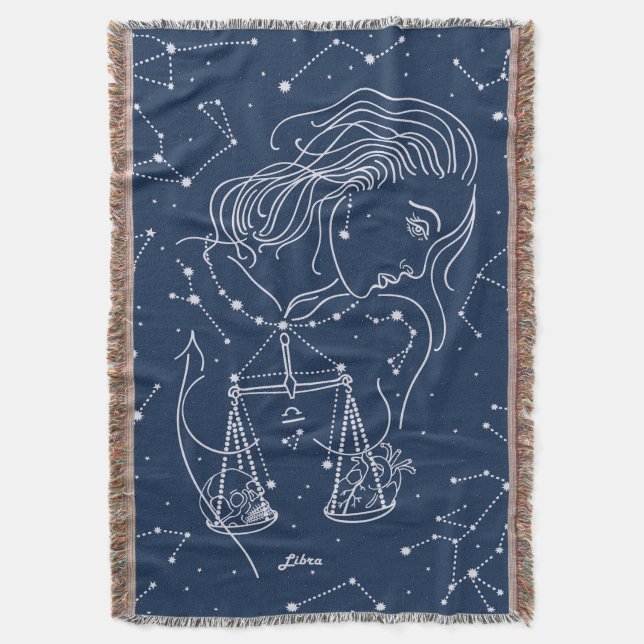 Manta Signo de Libra zodiac (Frente vertical)