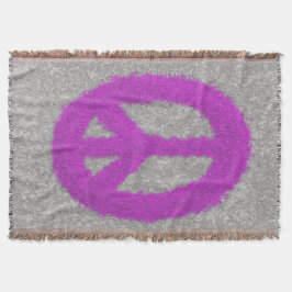 Manta Signo de Paz Púrpura 