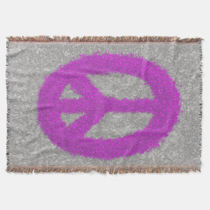 Manta Signo de Paz Púrpura 