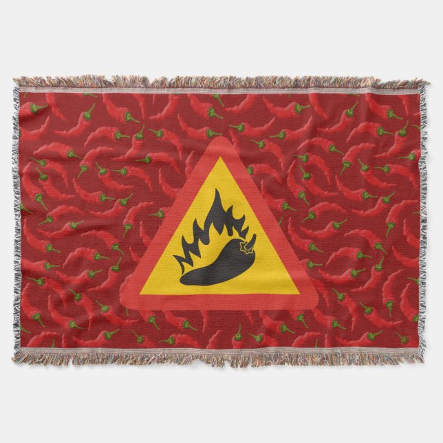 Manta Signo de peligro de pimienta caliente (Anverso)