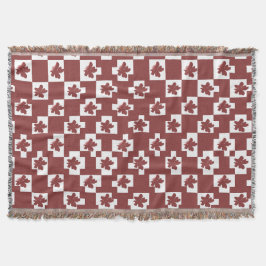 Manta Silhueta de flores em padrão.