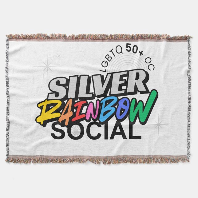 Manta Silver Rainbow Throw Blanket (Anverso)