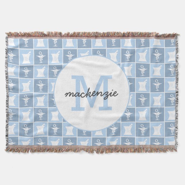 Manta Símbolo de farmacia | Farmacéutico | Personalizado (Anverso)