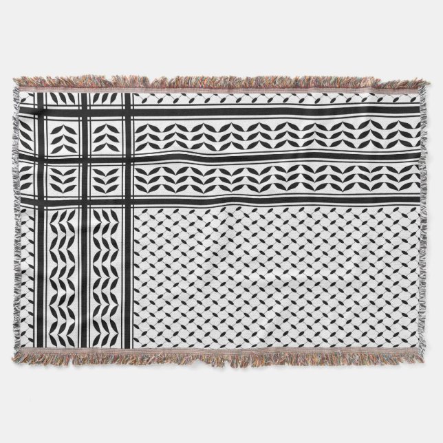 Manta Símbolo de Keffiyeh del patrón de resistencia de P (Anverso)