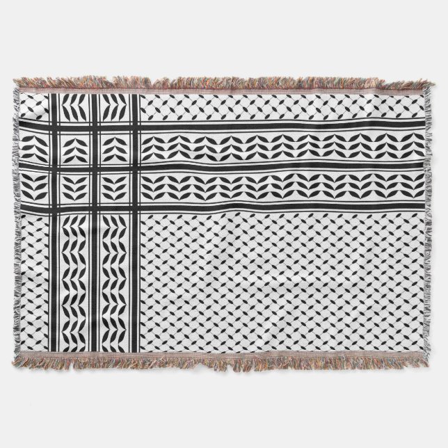 Manta Símbolo de Keffiyeh del patrón de resistencia de P (Anverso)