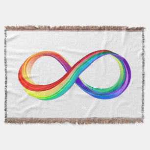 Manta Símbolo infinito arcoiris en capas