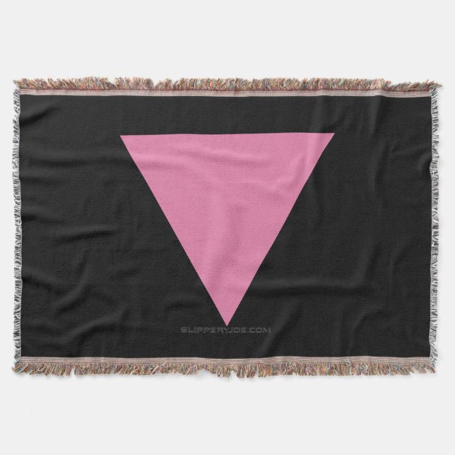 Manta Símbolo rosa brillante de la bandera del triángulo (Anverso)