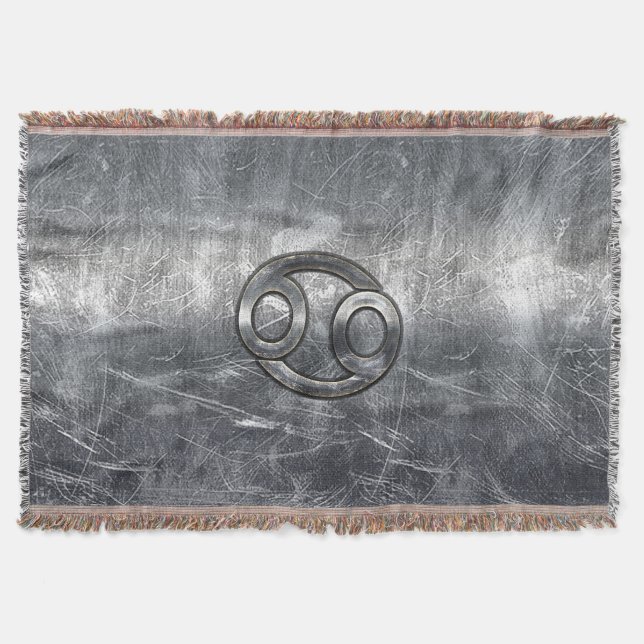 Manta Símbolo zodiaco de cáncer en estilo industrial (Anverso)