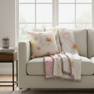 Manta Simple Elegant Contour Map Lines Throw Pillow