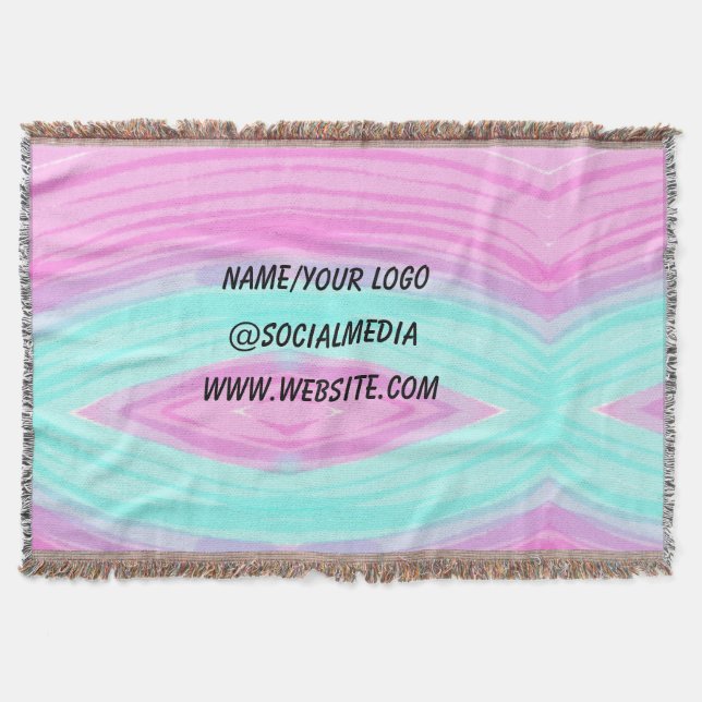 Manta simple mínimo añadir el nombre del monograma de te (Anverso)