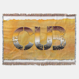 Manta SlipperyJoe's cub bear words gold brown tan white