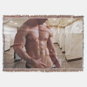 Manta SlipperyJoe's Man Sixpack sin camisa sexy muscular