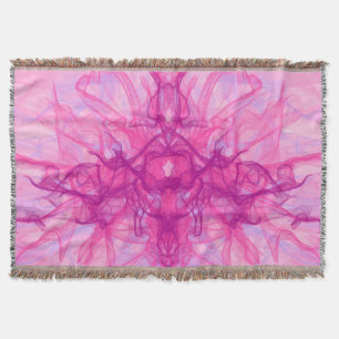 Manta SMOKE PINK - Arte fractal moderno y abstracto -
