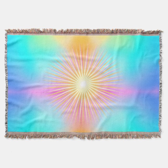 Manta Solar Blast Throw Blanket (Anverso)