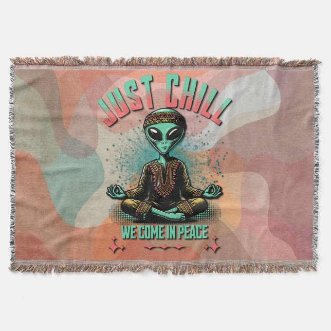 Manta Sólo Chill, venimos en paz (Anverso)
