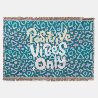 Manta Sólo las vibraciones positivas geométricas verdes