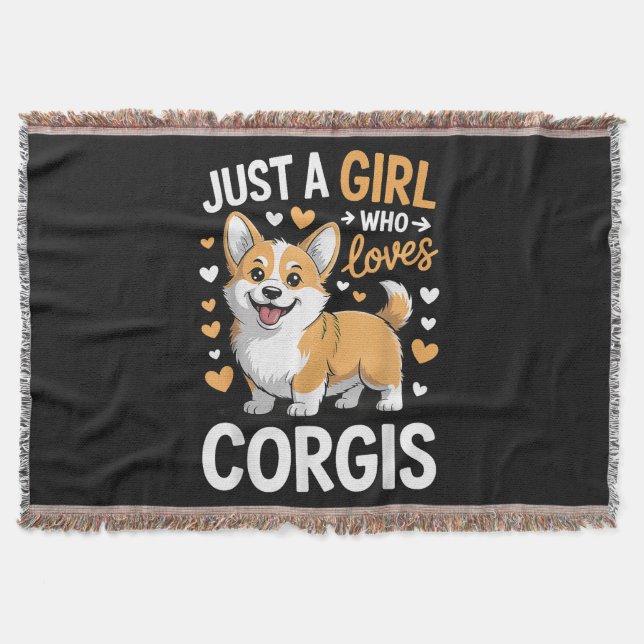 Manta Solo una chica que ama Corgis (Anverso)