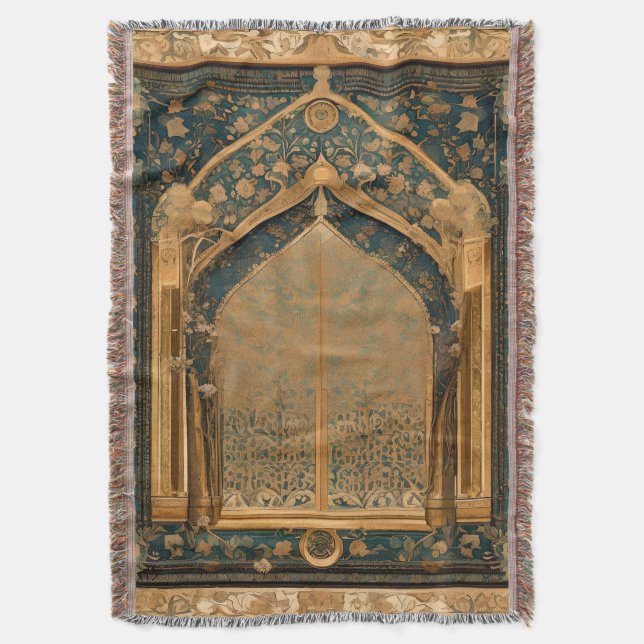 Manta Sombra tradicional arrojada para la oración musulm (Frente vertical)