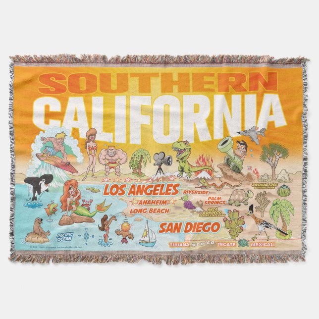 Manta Southern California Throw Blanket (Anverso)