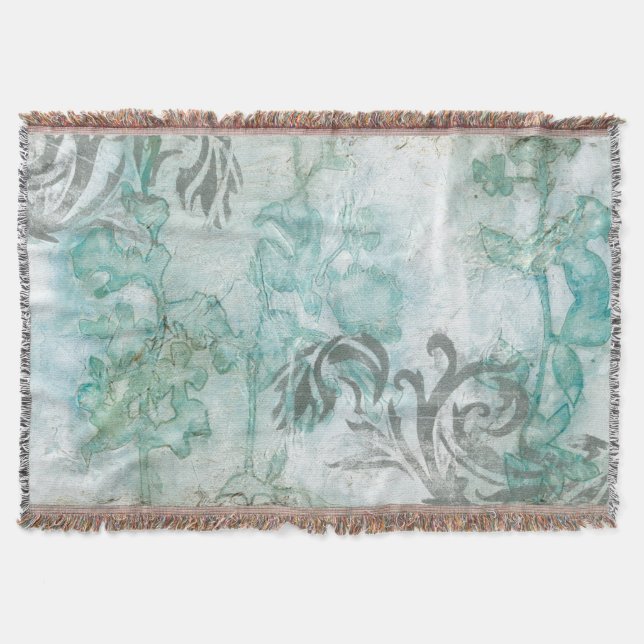 Manta Spray de flores no embellecido III (Anverso)