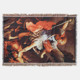Manta St Saint Michael Archangel Angel Throw Blanket