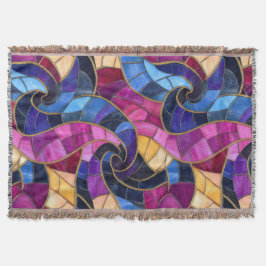 Manta Stainglass Blue Purple Design