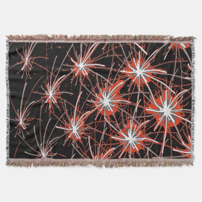 Manta Starburst Network – Premium Woven Blanket (Anverso)