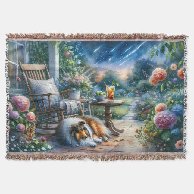 Manta Starlit Garden Porch Sheltie Dream (Anverso)