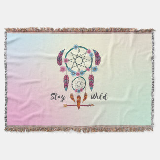 Manta Stay Wild Dreamcatcher Throw - Capas de Primavera 