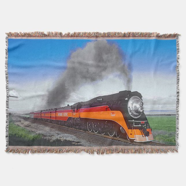 Manta Steam Train Engine Locomotive SP4449 Black Orange (Anverso)