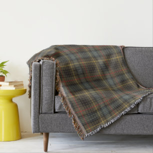 Manta Stewart Hunting Weathered Tartán Plaid Pattern