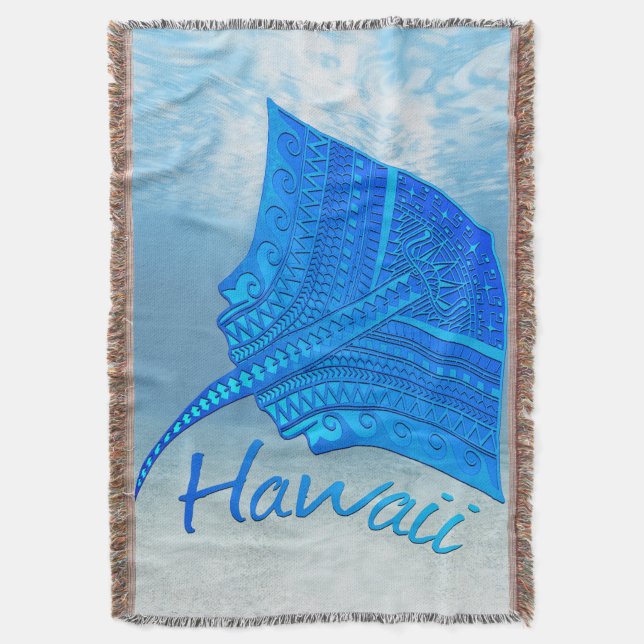 Manta Stingray tribal hawaiano (Frente vertical)