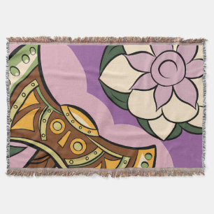 Manta Stylized Axe and Flower Design