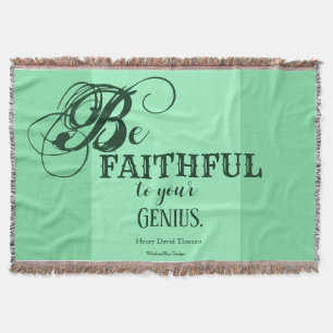 Manta Su genio - Henry David Thoreau Throw Blanket