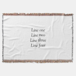 Manta Su mensaje aquí agrega nombre de texto monograma i