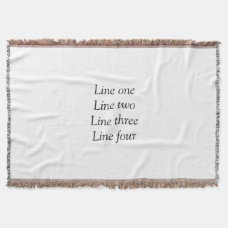 Manta Su mensaje aquí agrega nombre de texto monograma i