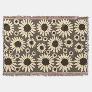 Manta Suave Empress Florals Marrón Empress