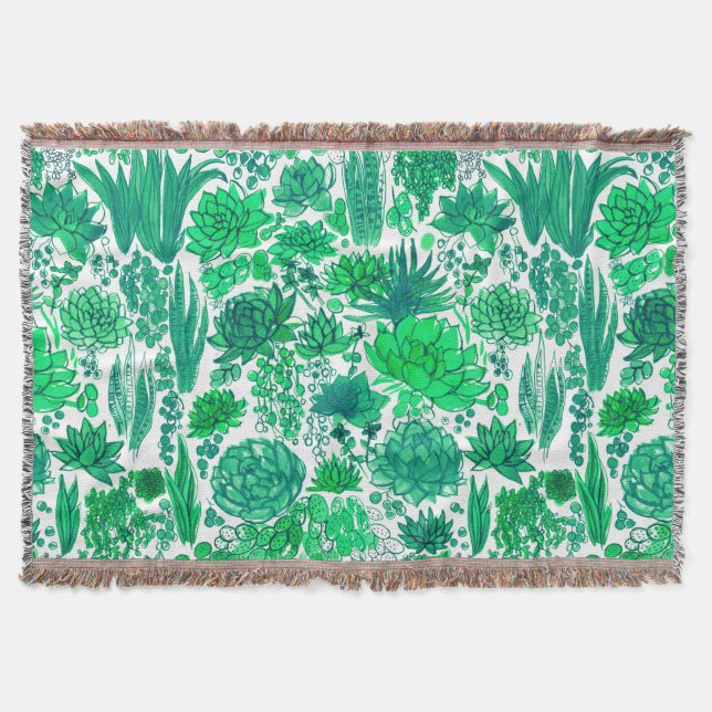 Manta Suculento jardín (Anverso)