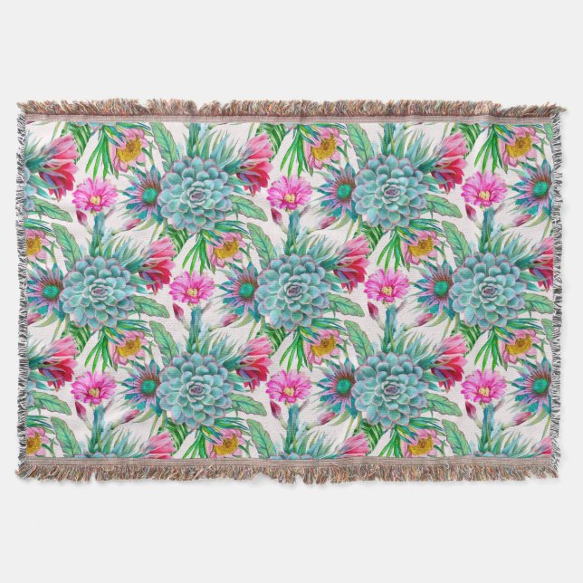 Manta Suculento jardín tropical (Anverso)