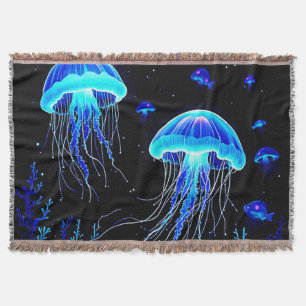 Manta Sueño bioluminiscente de medusas