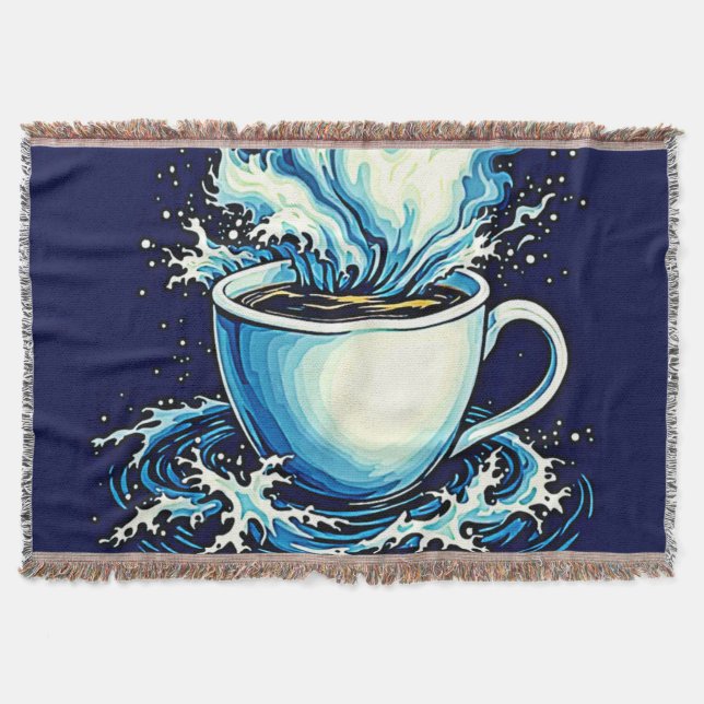 Manta Sueño de café oceánico (Anverso)